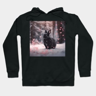 Loving Black Rex Rabbit Hoodie